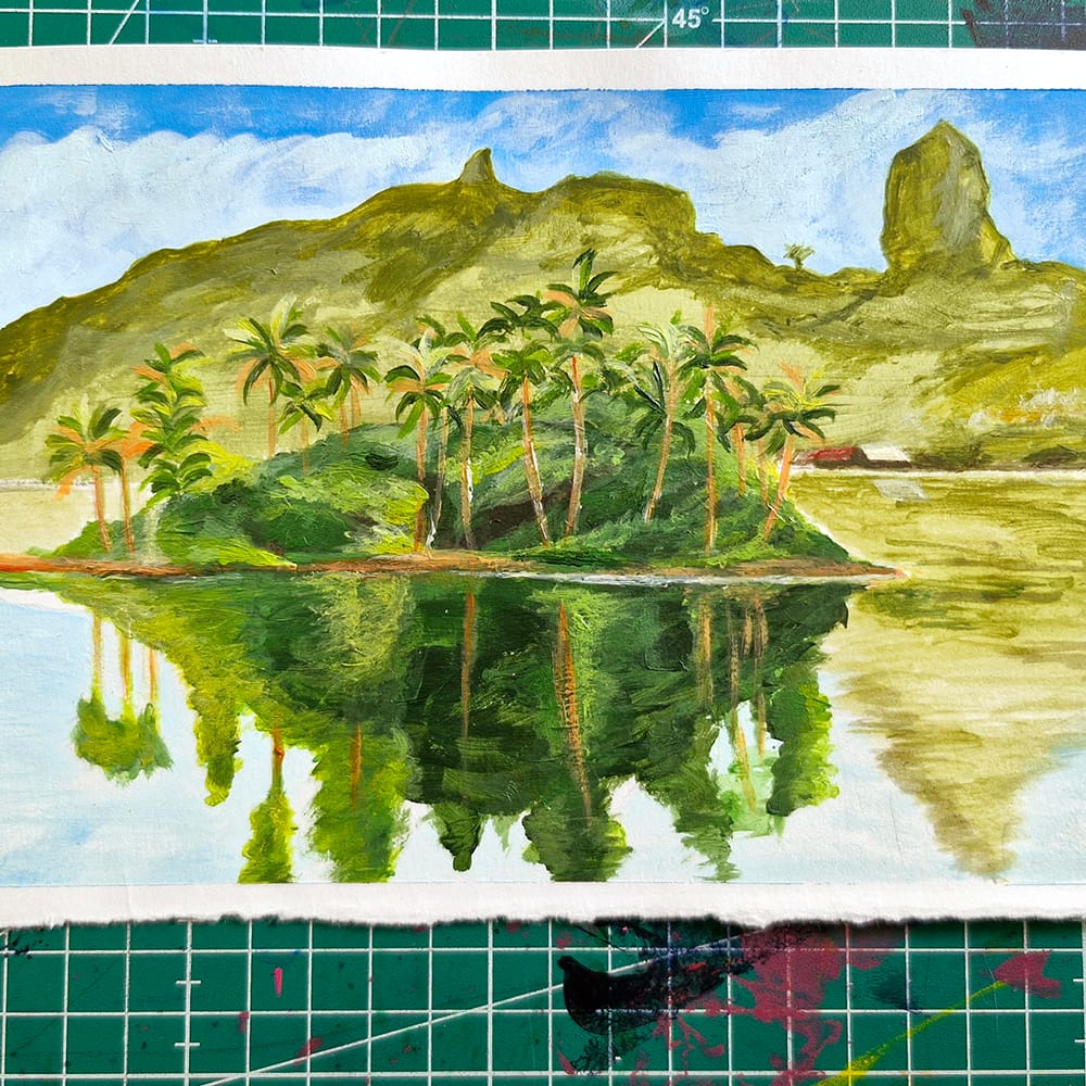 Œuvre de Carine Grillot, élève de l'atelier Dessin-Provence