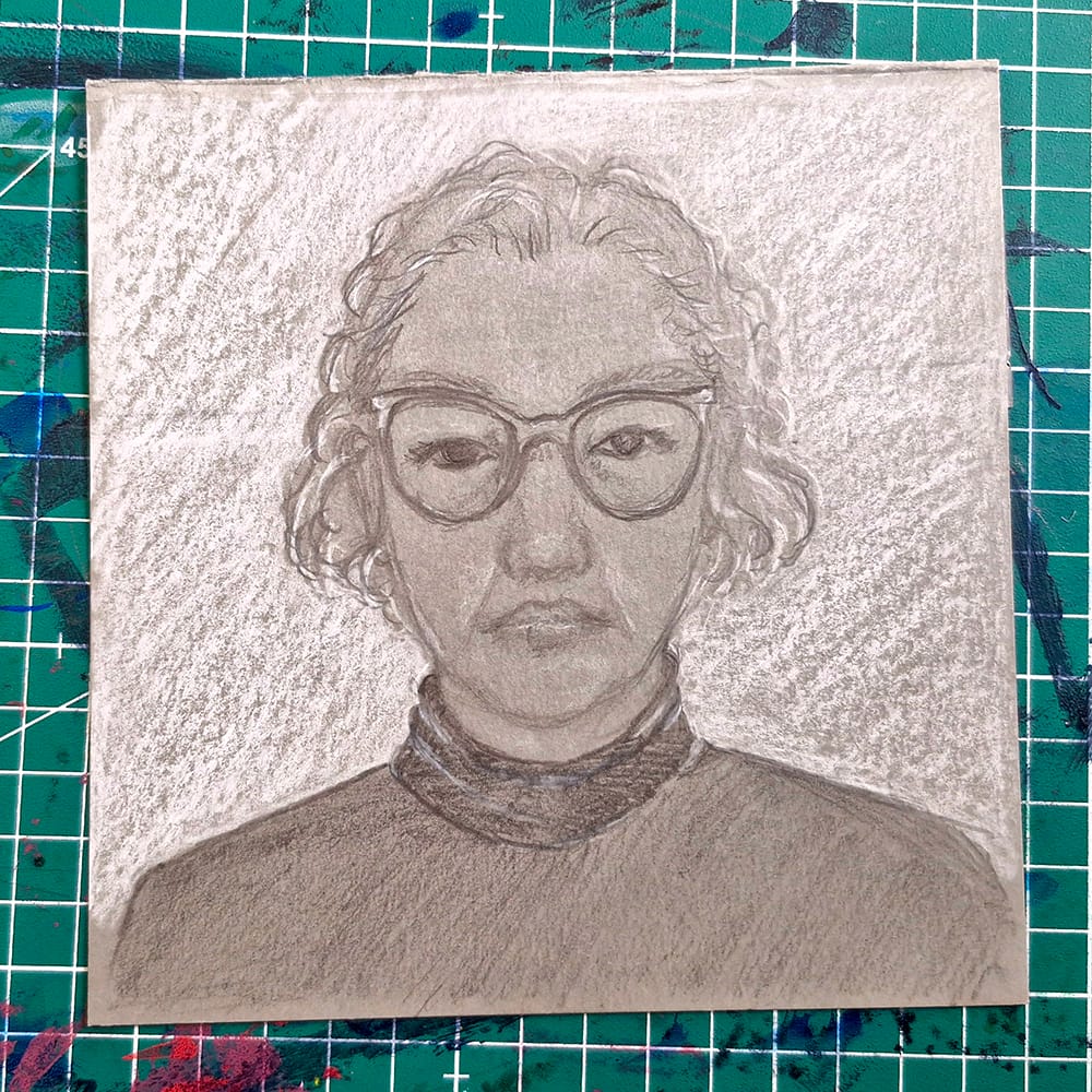 Œuvre de Carine Grillot, élève de l'atelier Dessin-Provence