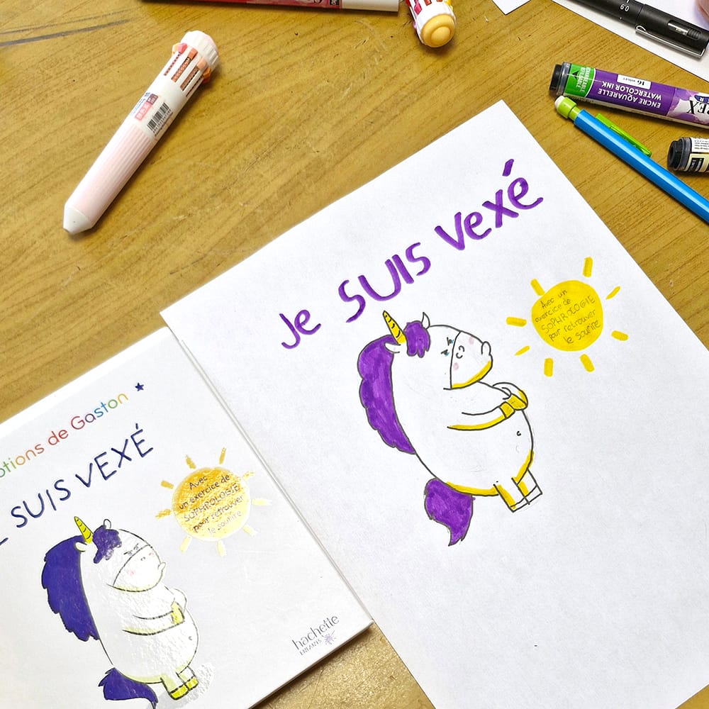 Œuvre de Charlotte, élève de l'atelier Dessin-Provence