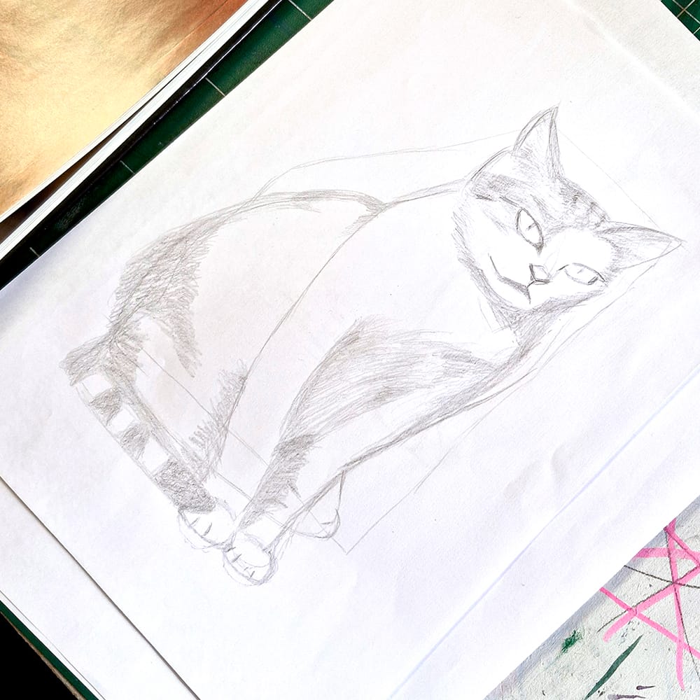 Œuvre de Estelle Peroni, élève de l'atelier Dessin-Provence