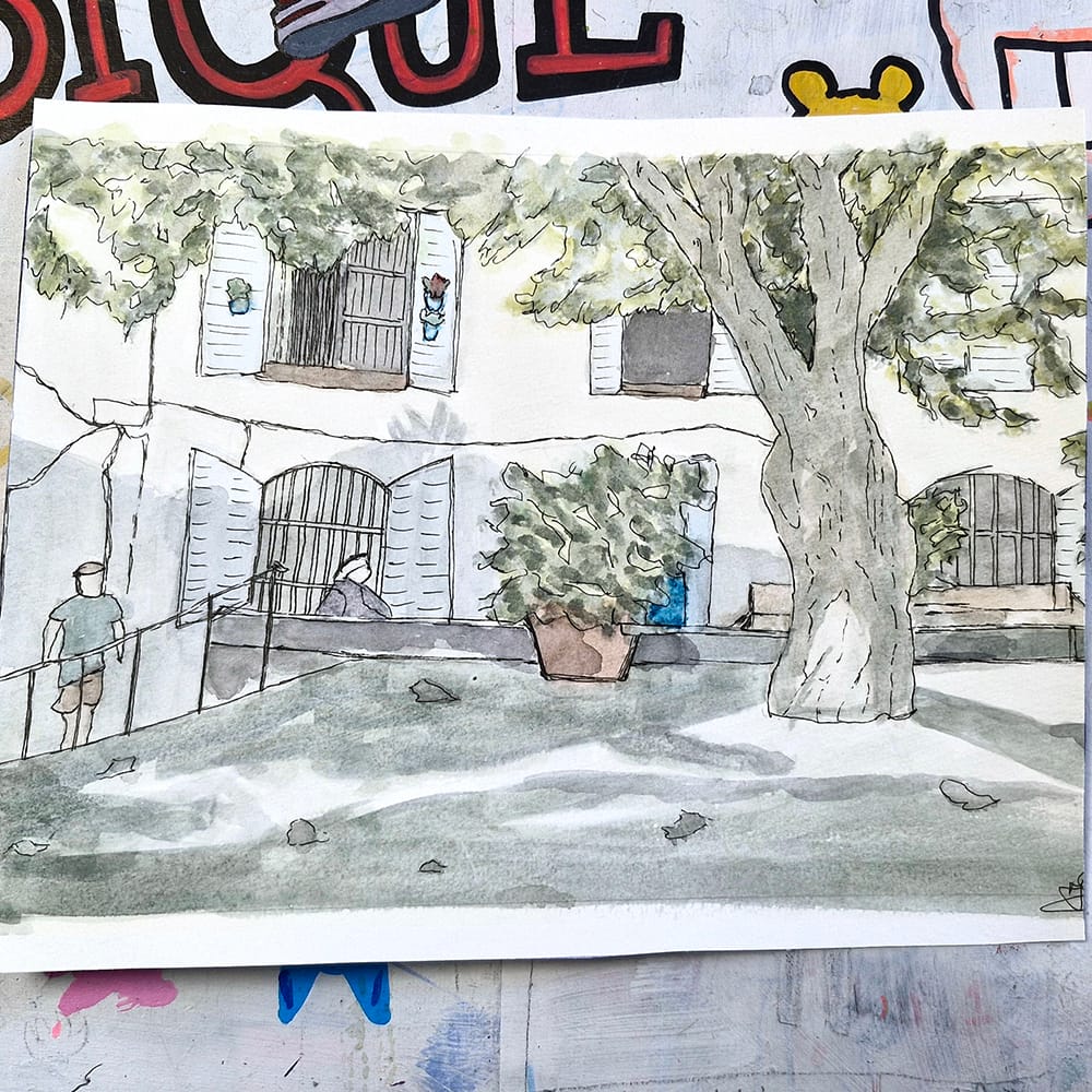 Œuvre de Ida de Kruiff, élève de l'atelier Dessin-Provence