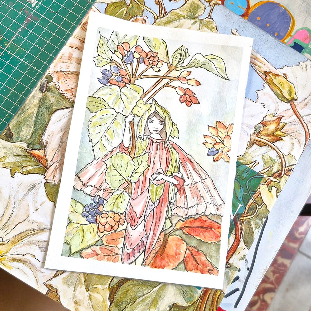 Œuvre de Ida de Kruiff, élève de l'atelier Dessin-Provence