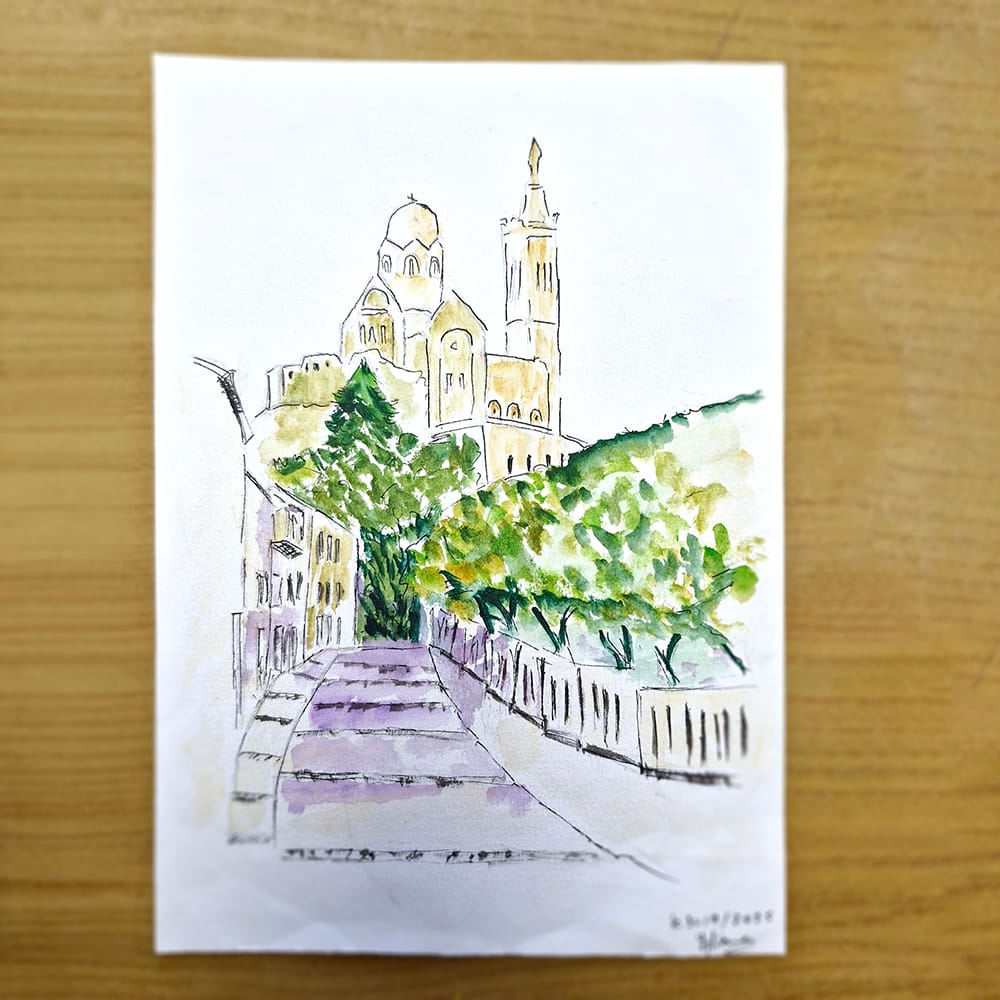 Œuvre de Sylvana, élève de l'atelier Dessin-Provence