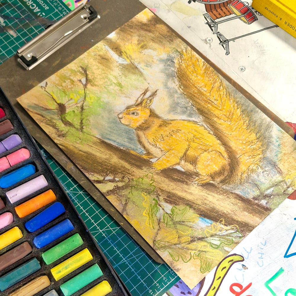 Œuvre de Tillia Schmitt, élève de l'atelier Dessin-Provence