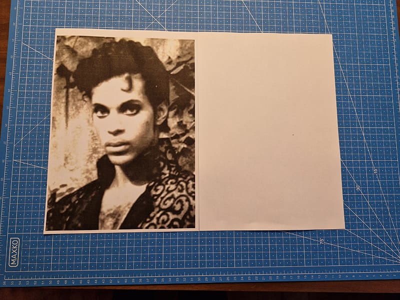 Je positionne mon format de travail juste à côté de la photo de référence, pour faciliter les comparaisons.