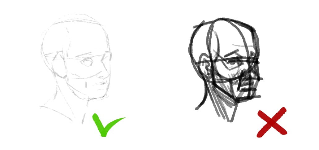 N'appuyer pas trop fort sur votre crayon