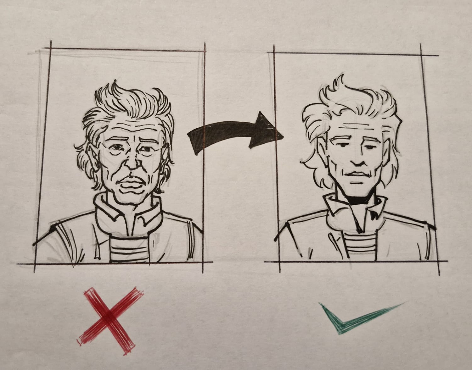 Un bon dessin peut être agrandi